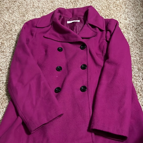 Pink pea coat, New York & Co., medium - Picture 1 of 4